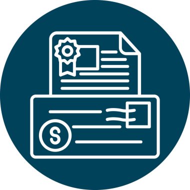 Belge. Web simgesi basit illüstrasyon