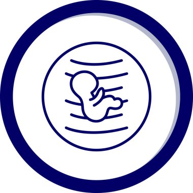 Yeni doğan bebek vektör simgesi