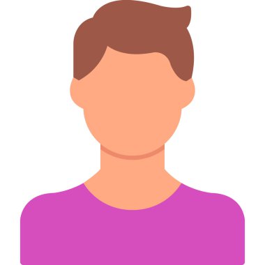 Sakallı genç adam karakter vektör çizimi tasarımı