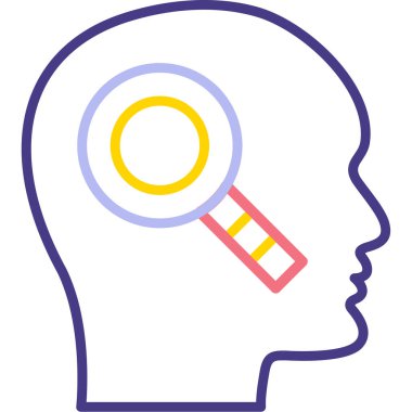 Baş simge vektör çizim