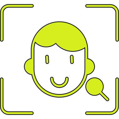 Bir kadın simgesinin vektör illüstrasyonu