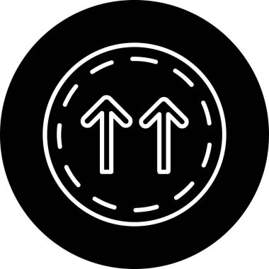 yön simgesi, vektör illüstrasyonu