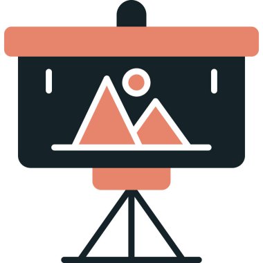 Kamera. Web simgesi basit illüstrasyon