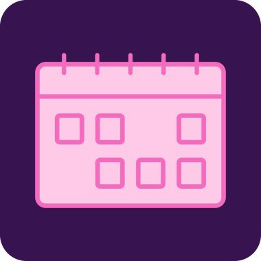 Takvim. Web simgesi basit illüstrasyon