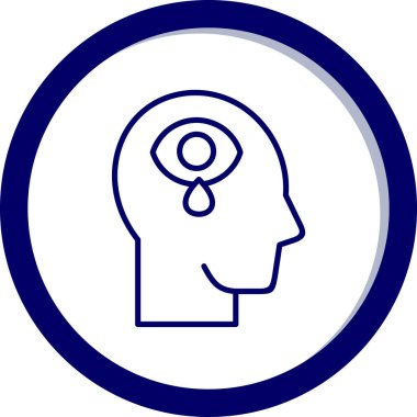 Bir insan kafasının vektör illüstrasyonu