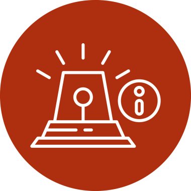 Eşsiz Alarm Saat Vektör Satır Simgesi