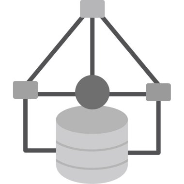 veri merkezi sunucu vektör simgesi