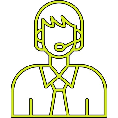 insan avatar vektör simgesi