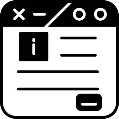 belge simgesi, vektör çizimi