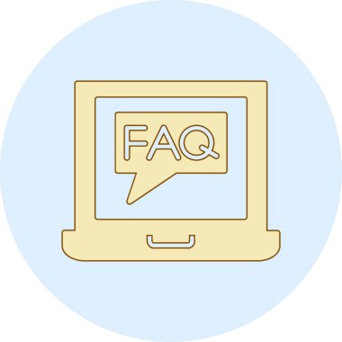 Moda tasarım tarzında faq simgesi. Faq faq simgesi beyaz arkaplanda izole edildi. Vektör olarak faq imza simgesine yardım et. düz düz.