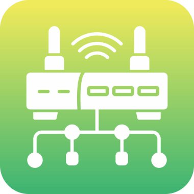 router simgesi vektör illüstrasyonu