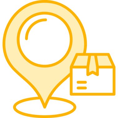 konum pin konumu simgesi - taslak biçimi