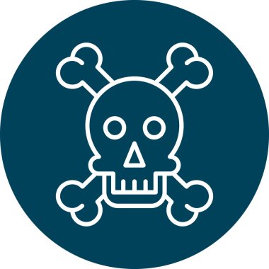 kafatası simgesi modada izole edilmiş arkaplan