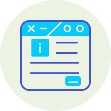 bilgi web simgesi, vektör çizim