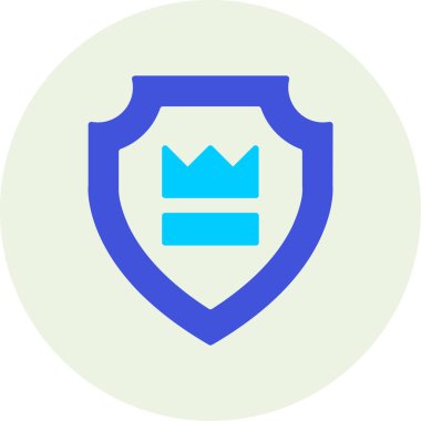 Kalkan. Web simgesi basit illüstrasyon