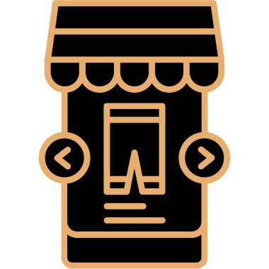 Alışveriş poşeti ikonu. Web için alışveriş poşeti vektör simgelerinin özet çizimi