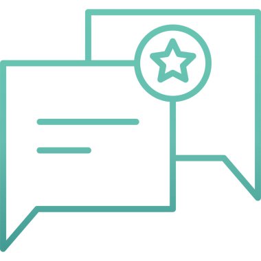 Konuşma balonu simgesinin illüstrasyon tasarımı