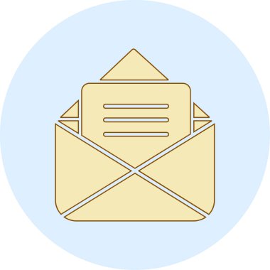 E- posta simgesi vektör illüstrasyonu