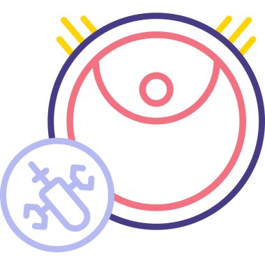 Bir müzik enstrümanının bir simgesinin vektör çizimi