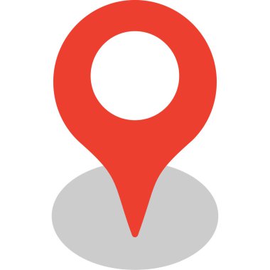 İşaretleyici simgesi ile harita işaretleyici.