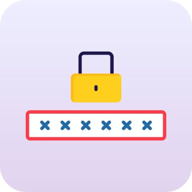 parola ikonu vektör illüstrasyonu