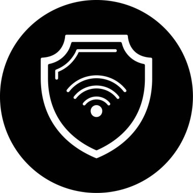 Beyaz arkaplanda kablosuz simge