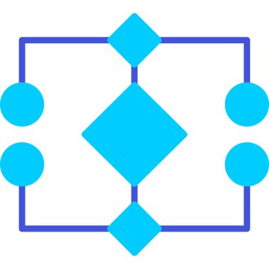 Elmas. Web simgesi basit illüstrasyon