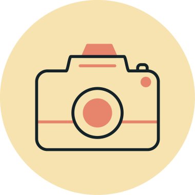 Fotoğraf düz vektör simgesi