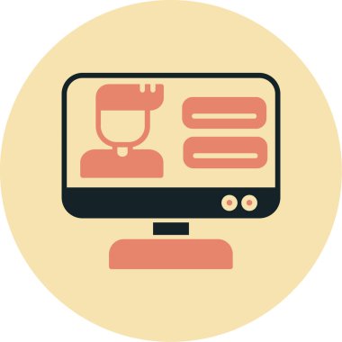 Modern dizüstü bilgisayar simgesinin vektör illüstrasyonu