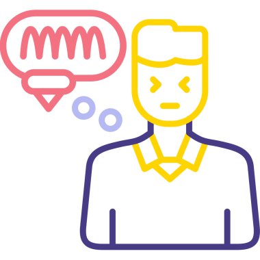 Erkek simgesi, vektör illüstrasyonu