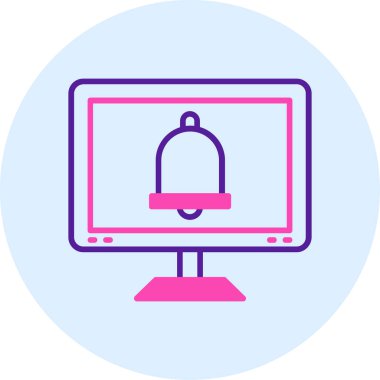 Modern bilgisayar simgesinin vektör illüstrasyonu