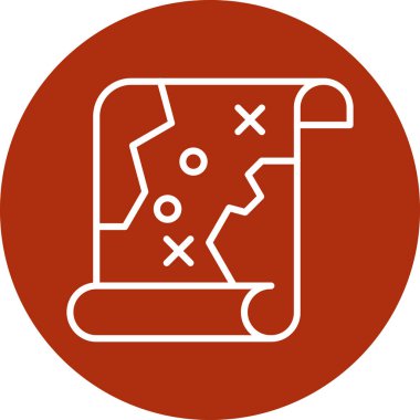 Bayrağın bir haritasının vektör çizimi