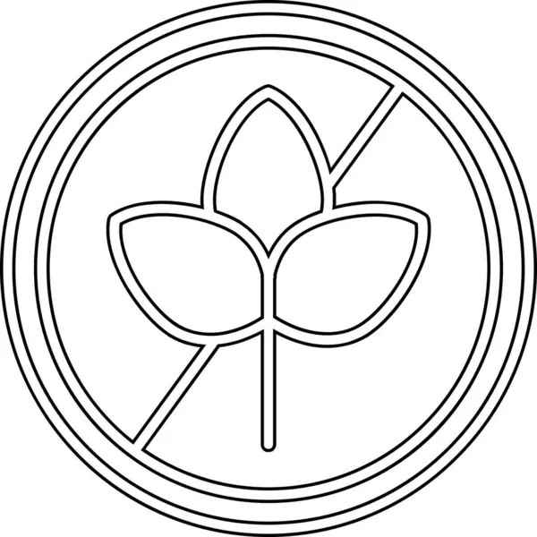 çiçek yaprağı ekoloji simgesi ana hat biçiminde