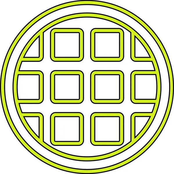 Modern ve renkli yuvarlak desenlerin vektör çizimi