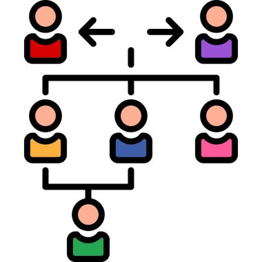 iş simgesi vektör illüstrasyonu