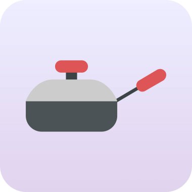 Tava. Web simgesi basit illüstrasyon