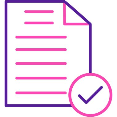 Belge. Web simgesi basit tasarım