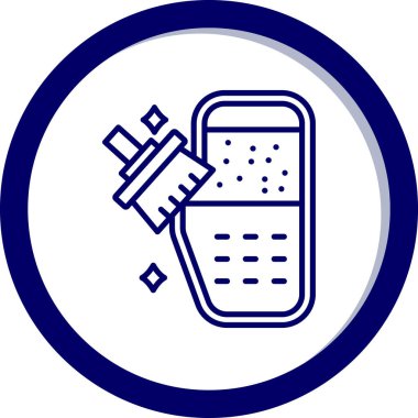 Modern oto tamir simgesinin vektör illüstrasyonu