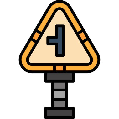 Yol bariyeri renk çizgisi vektörü