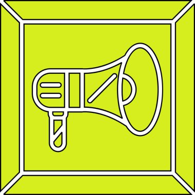 Bir megafonun vektör çizimi