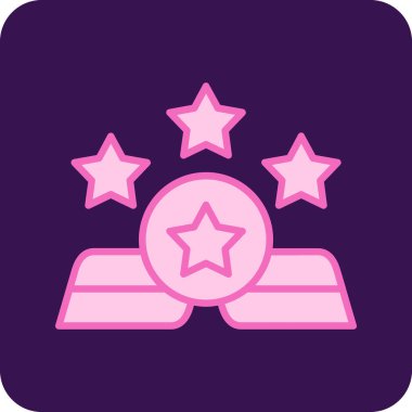 Çizgi film yıldızının vektör çizimi