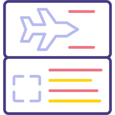 düzlem simgesinin vektör illüstrasyonu