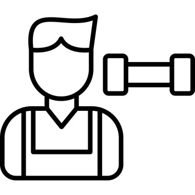 Taslak biçiminde inşaatçı işçi simgesi