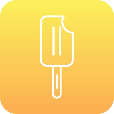 Benzersiz dondurma vektör simgesi