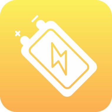 pil şarj etme simgesi modayı izole ederek