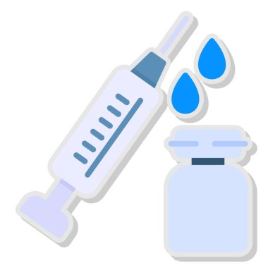 Tıbbi ve sağlık hizmeti vektör ikonu. düz dizayn.