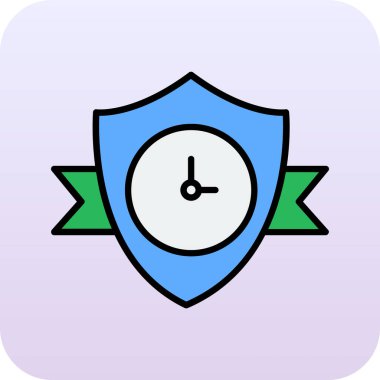 Kişisel ve ticari kullanım için saat vektör simgesi simgesi vektör çizimi..