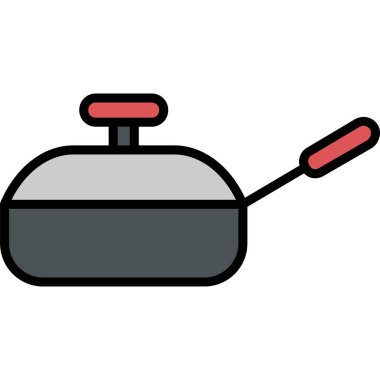 Barbekü simgesi, basit vektör çizim