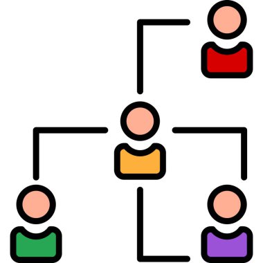 grup insan simgesi, vektör illüstrasyonu