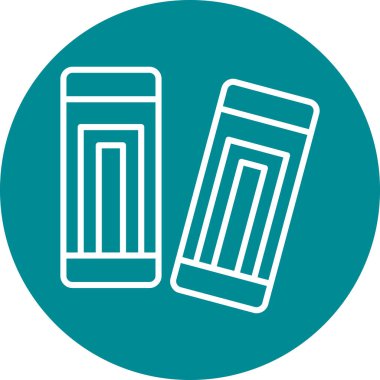 Eşsiz Kokteyl Vektörü Kabartma Simgesi